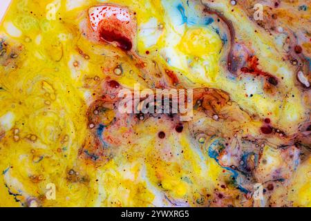 Abstract modern art. Smoothly blended liquid color shapes. Abstract artistic expression. Stock Photo