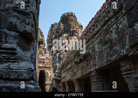 Cambodge, Cambodia, 2024-02-25, Siem Reap, Angkor temple, Angkor Vat, Khmer, ruins, sculpture,  architecture, art, bas relief, Khmer kingdom Stock Photo