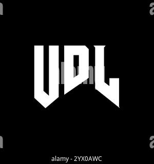 UDL letter logo design for technology company. UDL logo design black ...
