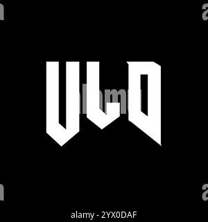 ULD letter logo design for technology company. ULD logo design black ...