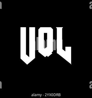 UQL letter logo design for technology company. UQL logo design black ...
