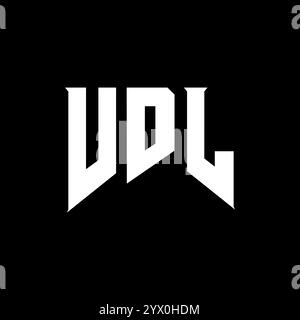 VDL letter logo design for technology company. VDL logo design black ...