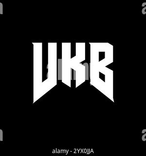 VKB letter logo design for technology company. VKB logo design black ...