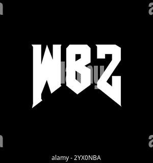 WBZ letter logo design for technology company. WBZ logo design black ...
