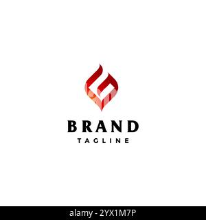 Initial Letter G Flame Logo Design. Simple Fiery Letter G Logo Design. Stock Vector