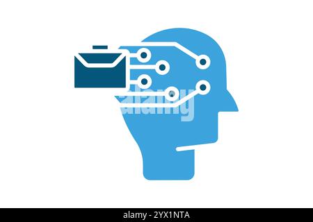 Business intelligence icon. solid icon style. icon related to IT architecture. IT elements vector illustration Stock Vector