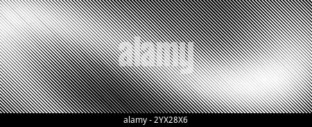Fading lines gradient texture. Black diagonal stripes gradation background. Thin and thick vanishing slanted pattern backdrop. Oblique parallel strokes wallpaper for overlay, print, cover. Vector Stock Vector