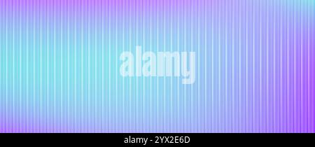 Acrylic glass, colorful gradient behind ribbed plastic texture Stock Vector