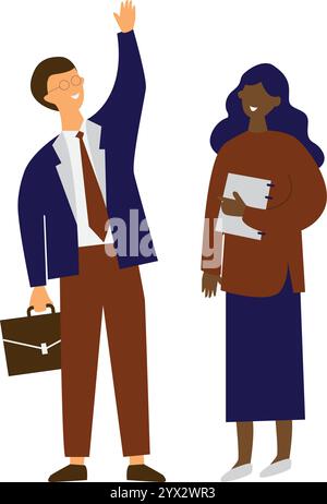 couple avatar cartoon character vector illustration Stock Vector Image ...