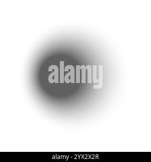 Set of realistic round shadow and shadow effect. Poster, flyer, business card, banner shadow collection. Vector shadows isolated on transparent Stock Vector