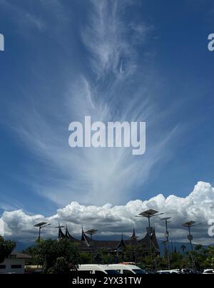 Beautiful Blue Sky in Padang Indonesia Stock Photo
