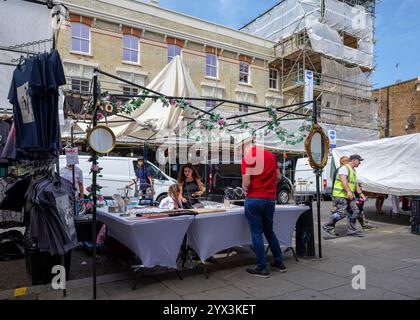 London - 17 06 2022: Costume jewellery stall in Portobello Rd Stock Photo