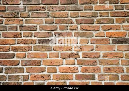 Red old brick wall. Background and texture. Stock Photo