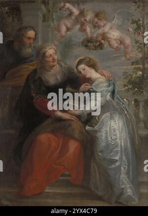 The Education of Mary, 1630-1635. Stock Photo