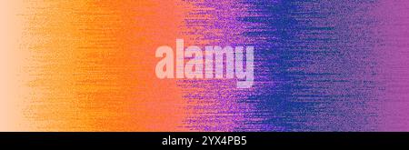 Color gradient of dots, grainy noise of halftones. Grainy watercolor painting, dotted pattern. Rainbow texture  iridescent colors. Stock Vector