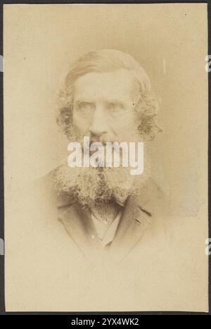 Portrait of a Man, late 19th century.  Additional Info: Bust portrait of an old man with a long beard. Stock Photo