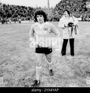 VFL Borussia Mönchengladbach - Hamburger SV 4:3 /09.02.1979/ Kevin Keegan (HSV) [automated translation] Stock Photo