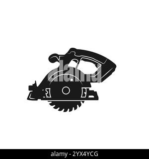 Manual circular saw icon black color in round circle vector ...