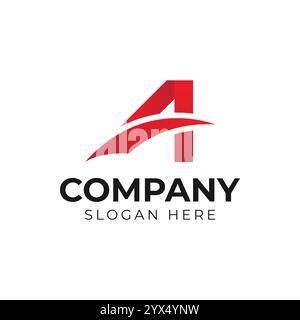 Creative letter a logo icon design vector template Stock Vector