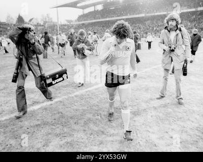 VFL Borussia Mönchengladbach - Hamburger SV 4:3 /09.02.1979/ Kevin Keegan (HSV) sadly leaves the pitch [automated translation] Stock Photo