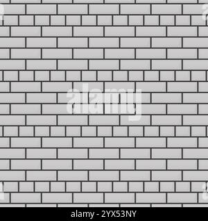 Grey brick wall background. Vector illustration Stock Vector