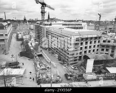 'Construction work on the controversial ''Löwenbräu-City'' on the site between Rosenheimer Strasse, Steinstrasse and Kellerstrasse in Munich-Haidhausen is continuing. However, Löwenbräu AG is no longer involved in this major urban development project. [automated translation]' Stock Photo