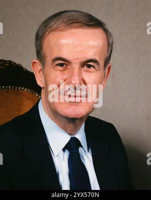 HAFEZ al-ASSAD (1930-2000) as President of syria about 1987 Stock Photo