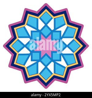 Elegant Islamic Geometric Pattern for Book Covers, Religious Designs ...