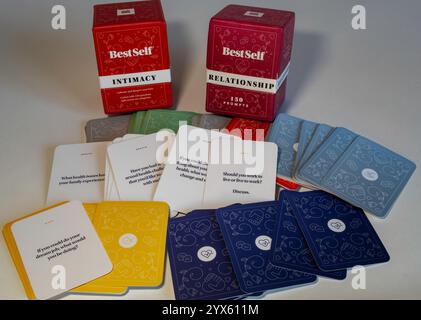 Best Self intimacy cards help strengthen relationships and build trust among couples, 2024, United States Stock Photo