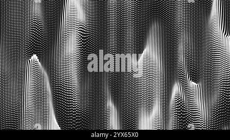 Thread Wave Vector Point wave vertical threads texture. Abstract dot background ...