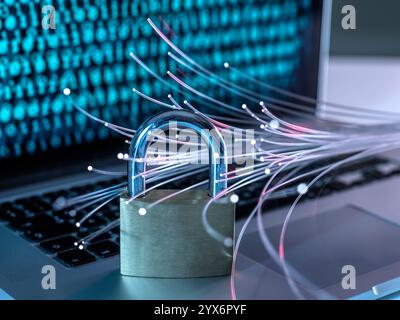 Cyber security, conceptual image. Stock Photo