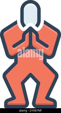 Icon for forgiveness, pardon Stock Vector