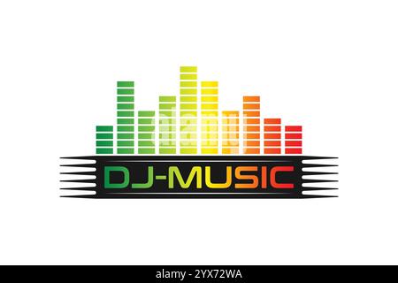 Music Studio Recording, Sound wave Logo Design Inspiration Stock Vector
