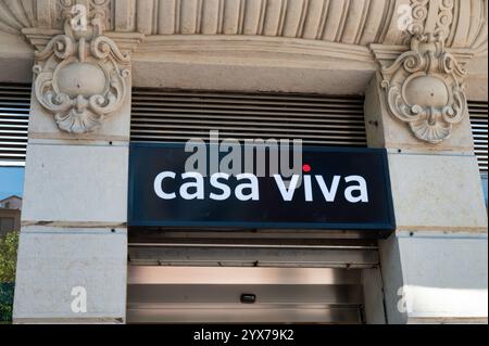 Bilbao, Spain- May 28, 2024: The sign for Casa Viva store in Bilbao Nothern Spain. Stock Photo
