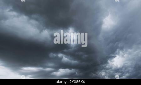 Dark storm clouds moving Stock Photo