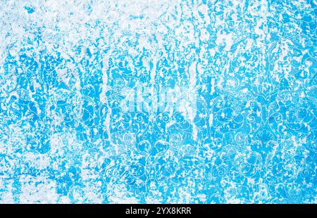 Blue and white retro texture. Nice winter or Christmas background. Stock Photo