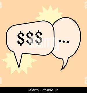 Communication speech bubbles. Vector illustration Stock Vector