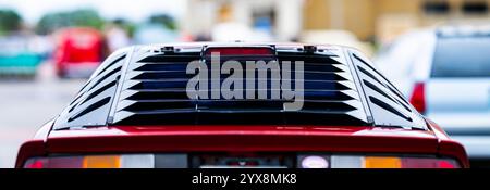 Gothenburg, Sweden - August 24 2024: Rear of a red 1986 Chevrolet Camaro Stock Photo