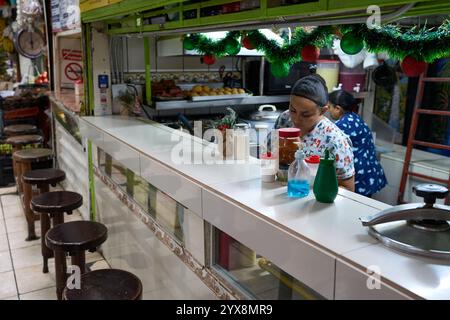 San Jose, Costa Rica - November 15, 2024 - the Central Market interior in downtown San Jose Stock Photo