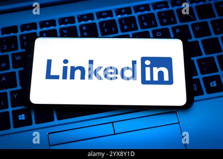 Linkedin business media platform Stock Photo