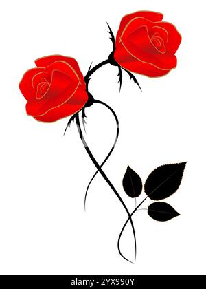 Amazing Red Roses Element Design element, red roses Stock Vector Image & Art - Alamy