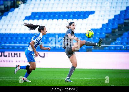 A Coruña, Spain. 14 December, 2024. Liga Femenina Primera Division. Deportivo Abanca vs Real Madrid. Alba Redondo. Ismael Mijan/Alamy Live News Stock Photo