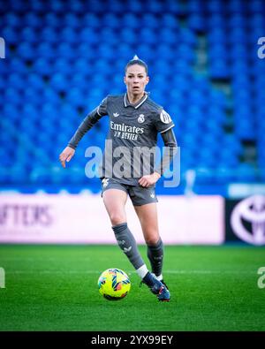 A Coruña, Spain. 14 December, 2024. Liga Femenina Primera Division. Deportivo Abanca vs Real Madrid. Melanie Leupolz. Ismael Mijan/Alamy Live News Stock Photo