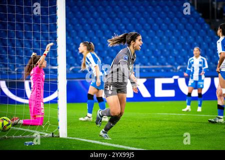 A Coruña, Spain. 14 December, 2024. Liga Femenina Primera Division. Deportivo Abanca vs Real Madrid. Alba Redondo. Ismael Mijan/Alamy Live News Stock Photo