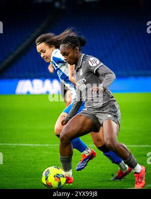 A Coruña, Spain. 14 December, 2024. Liga Femenina Primera Division. Deportivo Abanca vs Real Madrid. Linda Caicedo. Ismael Mijan/Alamy Live News Stock Photo