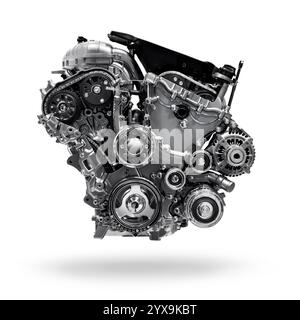 2017 Buick Lacrosse 3.6L V6 VVT DI 310HP car engine isolated with clipping path on white background Stock Photo