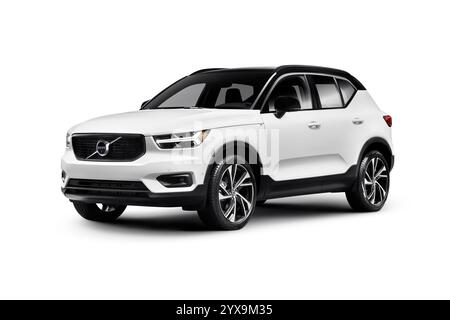 Volvo XC40 SUV car isolated on white background Stock Photo - Alamy