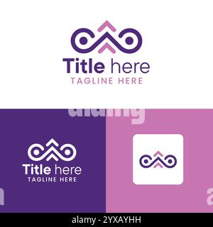 Infinity Style Modern Logo Design - Eye Logo Design Stock Vector
