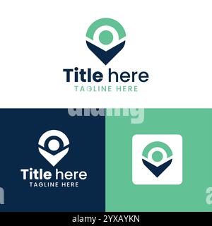 People Hiring Logo - Corporate Style Modern Logo Design Stock Vector