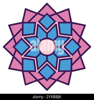 Islamic Pattern - High-Quality Geometric, Ornamental, and Seamless Designs for Art, Architecture, and Interior Decor, Islamic Book Cover. Stock Vector